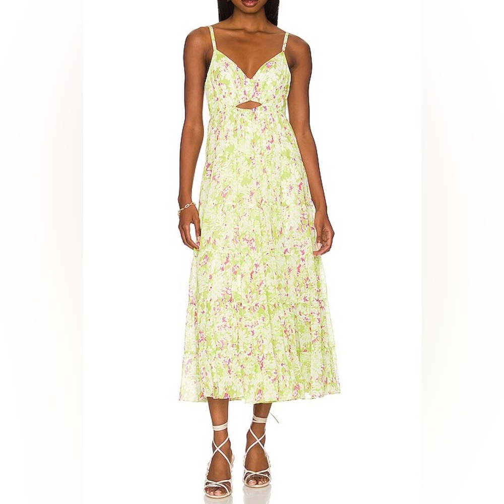 LIKELY Giuliana Dress in Sharp Green Multi